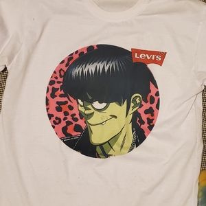 Gorillaz Murdoc Levi's Print Shop Tshirt cotton, fits like a medium